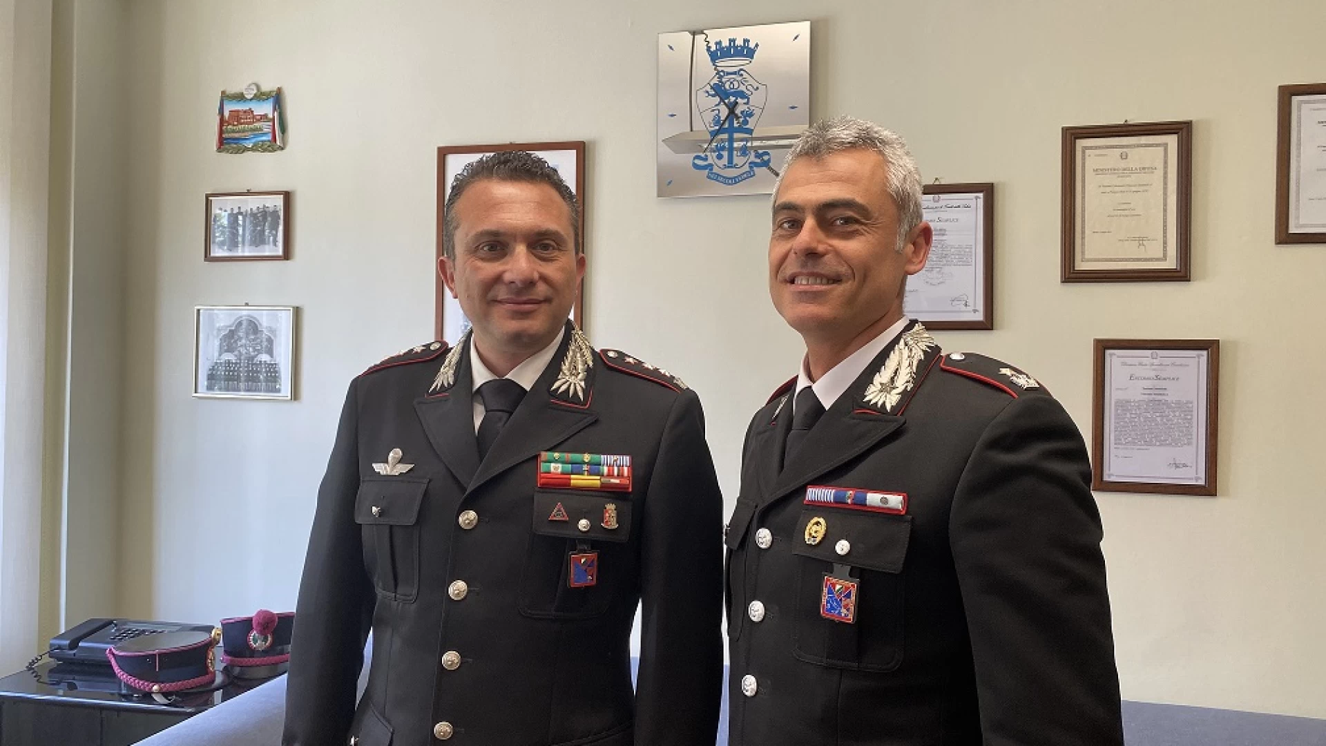 Isernia: il Comandante della Compagnia Carabinieri di Isernia, Francesco IODICE, è stato promosso al grado di Maggiore.